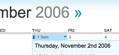 Schedule Screenshot